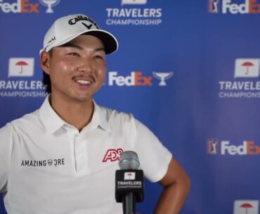 Min Woo Lee Friday Flash Interview 2023 Travelers Championship