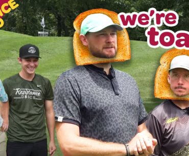 The guys play brand new holes for sandwiches in Kansas | DDO Practice Round B9 | Jomez