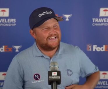 Zac Blair Friday Flash Interview 2023 Travelers Championship © PGA Tour