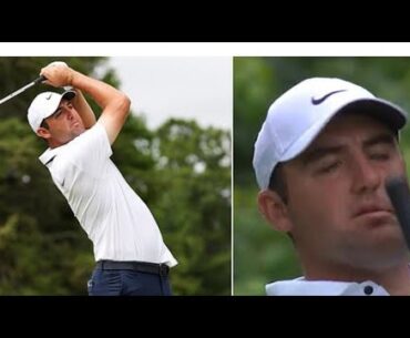 Scottie Scheffler Hits Himself in The Face With His Own Club After a Tee Shot At The Travelers