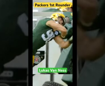 Packers First Round Pick Lukas Van Ness at OTAs