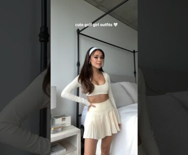 cute golf girl outfits 🤍 #fyp #summeroutfits #golfoutfits