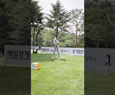 #김비오 프로 불 드라이브샷! #golf #driverswing #shorts