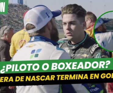 Pilotos de NASCAR se golpearon tras finalizar el Kansas Speedway