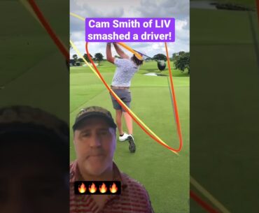 Cam Smith of LIV golf smashes a driver! #golfer #camsmith #golf