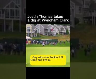 Justin Thomas SAID WHAT about Wyndham Clark #golfshorts #shorts