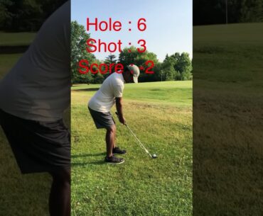 Breaking Par challenge - day2 hole6 #golf #golfer Pls Subscribe