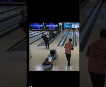 Latest European Tour Champion Adam Andersson throwing logs! #messenger #bowling