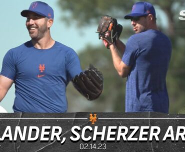 Check out Justin Verlander and Max Scherzer during their first day at Mets camp | SNY