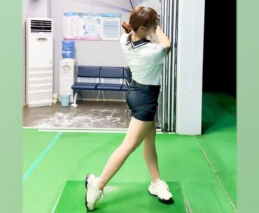 엄청난 스윙스피드!! LPGA 프로 이소정 미녀골퍼의 퍼펙트한 골프스윙!