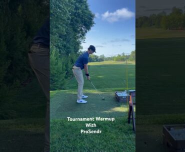 Golf Tournament Pre-Round Warmup with ProSendr before The Westchester Open