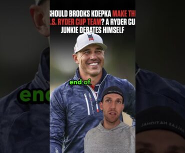 Should Brooks Koepka be on the US Ryder Cup Team? Y/N #rydercup