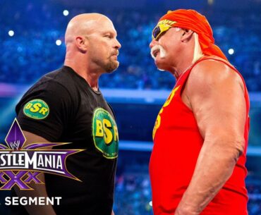 FULL SEGMENT — The Rock, "Stone Cold" Steve Austin and Hulk Hogan kick off WrestleMania 30