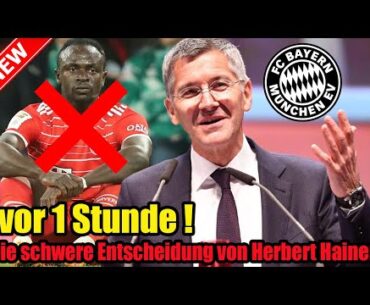 vor 1 Stunde ! Die schwere Entscheidung von Herbert Hainer / ist nicht mehr zu ändern!