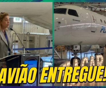 LEILA FALA EM CERIMÔNIA DE ENTREGA DO AVIÃO QUE FICARÁ À DISPOSIÇÃO DO PALMEIRAS