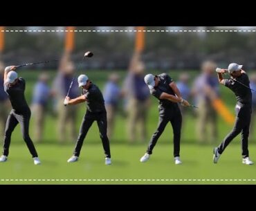 Rory Mcilroy - Driver Swing Face On (Slow Motion)