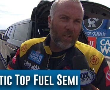 Chaotic Top Fuel Semifinal from NHRA Four-Wide Nationals