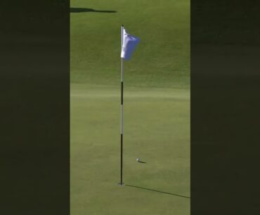 Louis Oosthuizen almost holes it on the 18th at the Old Course #dunhilllinks 😍