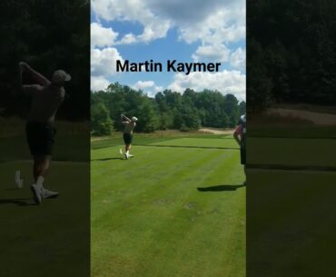 Martin Kaymer teeing off at LIV Golf Boston Event #golf #shorts