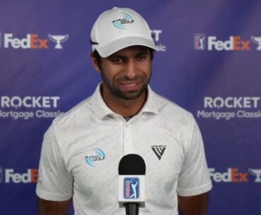 Aaron Rai Friday Flash Interview 2023 Rocket Mortgage Classic