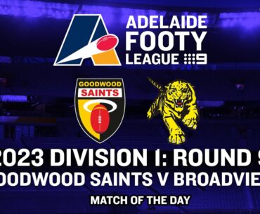 2023 Adelaide Footy League D1 Round 9: Match of the Day - Goodwood Saints v Broadview