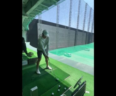 Joshua Suh Golf Swing _ 5 Iron, Diagonal View