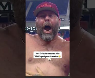 Comedian Bert Kreischer crashes interview 😂 #shorts