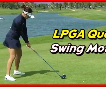 LPGA "Georgia Hall" Solid Driver-Iron Swing & 4D Slow Motion