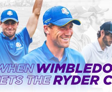 Wimbledon Meets the Ryder Cup | Casper Ruud & Taylor Fritz Perfect Swing Tutorial from Luke Donald