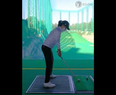 韓国代表のキム·ミンソル選手がアイアンスイングの定石を見せます。（チャンネル登録すると素晴らしい映像がもっと早くみられます。）
