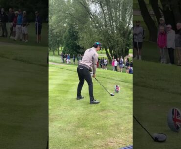 Min Woo Lee hitting driver in The British Masters at The Belfry #golf #golfswing