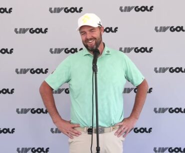 Marc Leishman Friday LEADER Flash Interview 2023 LIV Golf Tucson · Round 1