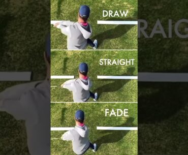 How A Draw, Straight & Fade Swing Look From Above
