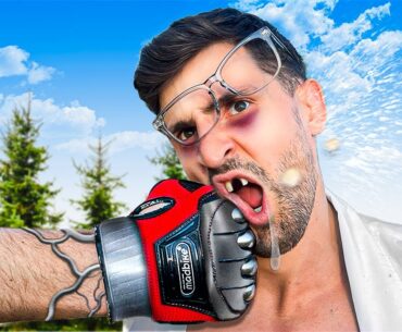 Punched 50 TIMES with the Worlds MOST LETHAL Gloves *BONE BREAKING POWER*