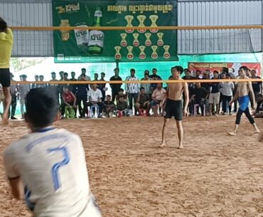 set2 បន្ទាយឈើសងសឹក ព្រះវិហារ​3vs5  Touch  volleyball