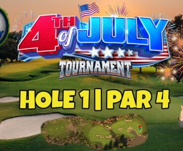 Master, QR Hole 1 - Par 4, EAGLE - 4th of July Tournament, *Golf Clash Guide*