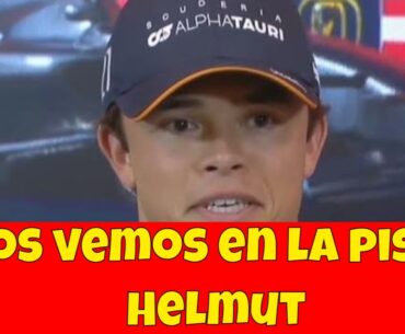 Helmut Marko ataca a Checo Perez y De vries y el piloto holandes le contesta previo al GP de Austria