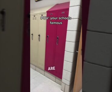 When your high school is famous 😱