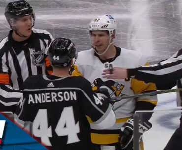 Sidney Crosby Receives Game Misconduct After Altercation With Kings' Mikey Anderson