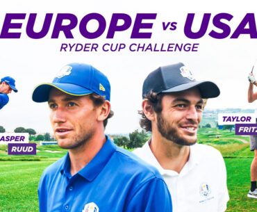 Which Pro Tennis Player is the Best Golfer? Casper Ruud or Taylor Fritz? | The Ryder Cup Challenge