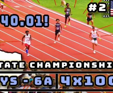 40.01s! Houston v Dallas | 4x100M | Texas State Championship | 6A Boys