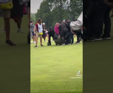 Adam Hadwin tackled by Mr. George at Canadian Open...