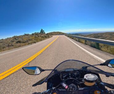Cruising some twisties on my Yamaha R7!