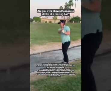 Hitting a MOVING Ball - Golf Rules Explained