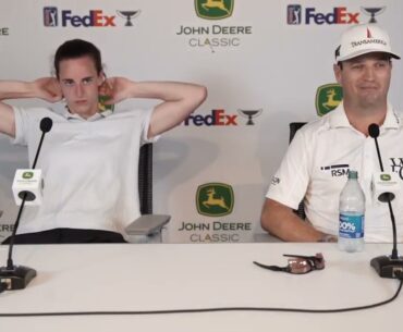 Zach Johnson and Caitlin Clark Wednesday Press Conference 2023 John Deere Classic
