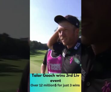 TALOR GOOCH WINS AGAIN $$ #golf #livgolf #shorts