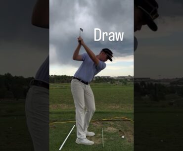 Draw vs. Fade ⛳️ #golfswing