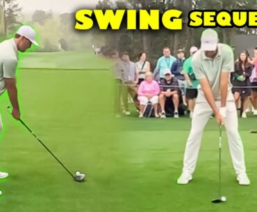 SCOTTIE SCHEFFLER GOLF SWING SLOW MOTION - PGA WINNER - BEST GOLF SWING - IRON DRIVER WOOD SWING