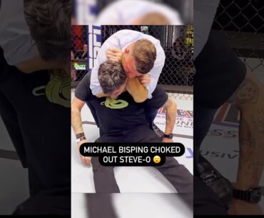 Michael Bisping choked out Steve-O...Wait til he wakes up 😅 #shorts