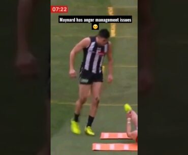 AFL player loses his TEMPER and SWINGS player around like a RAG DOLL